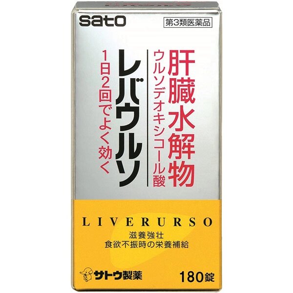 Средство для печени на основе урсодезоксихолевой кислоты SATO Liverurso, Япония, 180 штук на 30 дней от компании Ginza Street | Японские витамины и косметика - фото 1