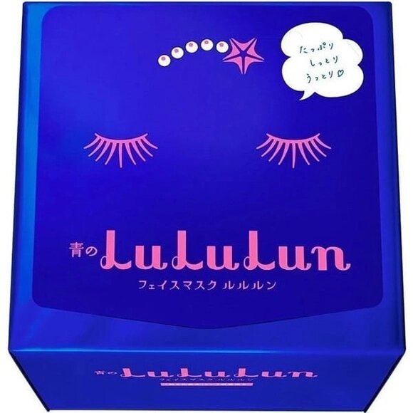 Супер увлажняющая маска для лица LULULUN Blue Mask Япония, 32 шт от компании Ginza Street | Японские витамины и косметика - фото 1