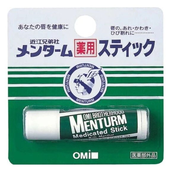 Увлажняющая гигиеническая губная помада-бальзам для губ с ментолом, 5 гр от компании Ginza Street | Японские витамины и косметика - фото 1