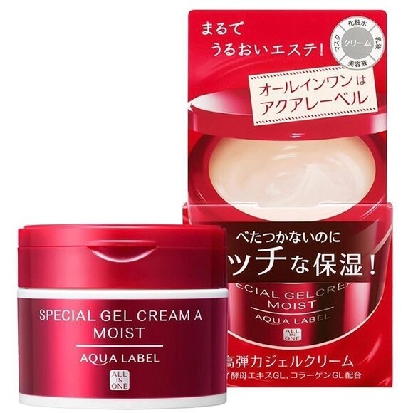 Увлажняющий коллагеновый гель-крем SHISEIDO Aqualabel Special Gel Cream, 90 гр, Япония от компании Ginza Street | Японские витамины и косметика - фото 1