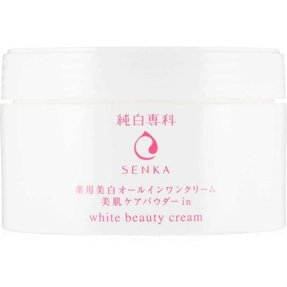 Увлажняющий крем для лица с выравниванием тона кожи SHISEIDO Hada Senka White Beauty Cream, 100 гр, Япония от компании Ginza Street | Японские витамины и косметика - фото 1