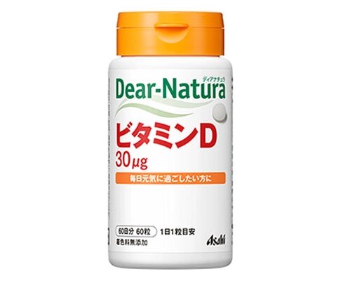 Витамин Д ASAHI DEAR NATURA, 60 шт на 60 дн от компании Ginza Street | Японские витамины и косметика - фото 1