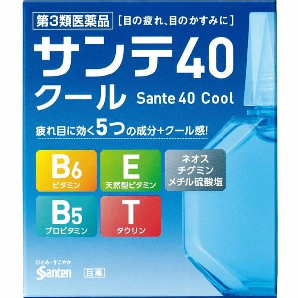 Возрастные охлаждающие капли для глаз SANTE 40 Cool, Япония 12 мл от компании Ginza Street | Японские витамины и косметика - фото 1