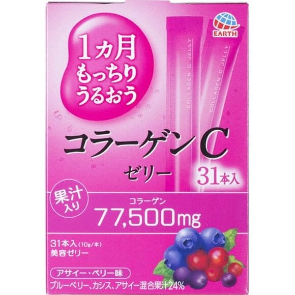 Японский морской коллаген в форме желе с витамином C, Collagen C Jelly ...