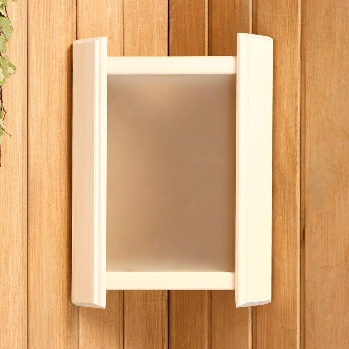 Абажур деревянный, белое стекло от компании Интернет - магазин Flap - фото 1