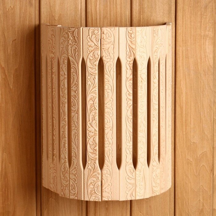Абажур деревянный, полукруглый "Русские узоры" 29,5х 23х16 см от компании Интернет - магазин Flap - фото 1