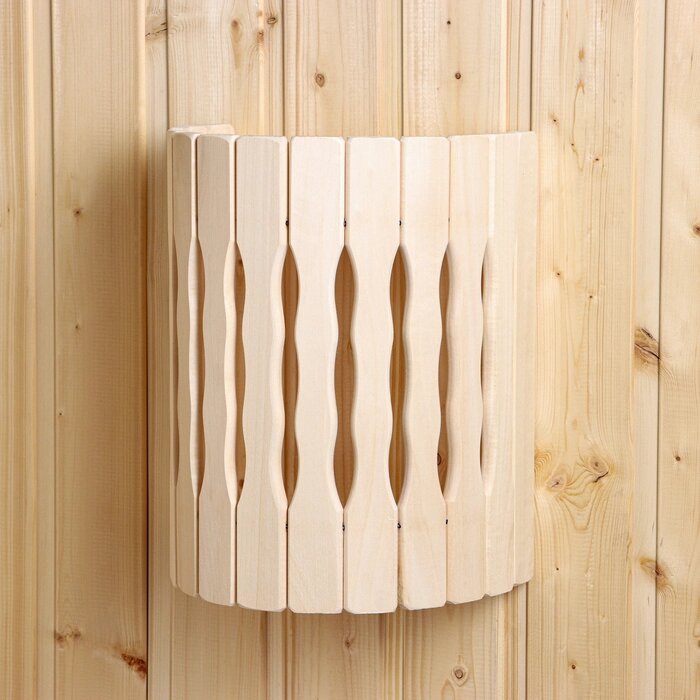 Абажур деревянный, полукруглый "Волна" 29,5х23х16 см от компании Интернет - магазин Flap - фото 1