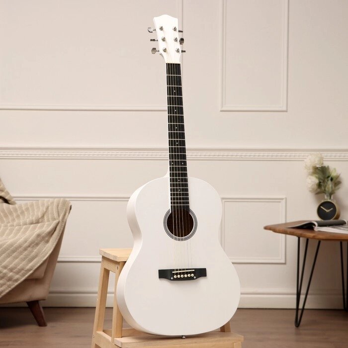 Акустическая гитара 6 струнная н-34,  менз. 650мм , художественное исполнение от компании Интернет - магазин Flap - фото 1