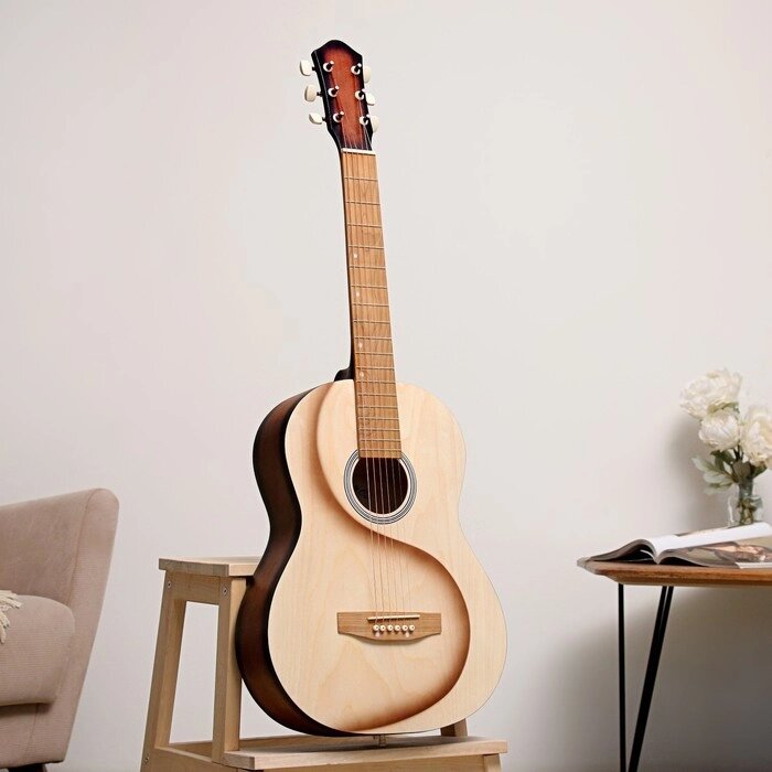 Акустическая гитара "Амистар н-311"  6 струнная ,  менз. 650мм , художественная тони, темная от компании Интернет - магазин Flap - фото 1