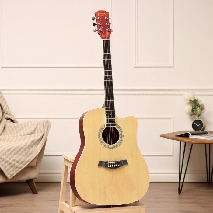 Акустическая гитара Music Life QD-H41Q-BB бежевая от компании Интернет - магазин Flap - фото 1
