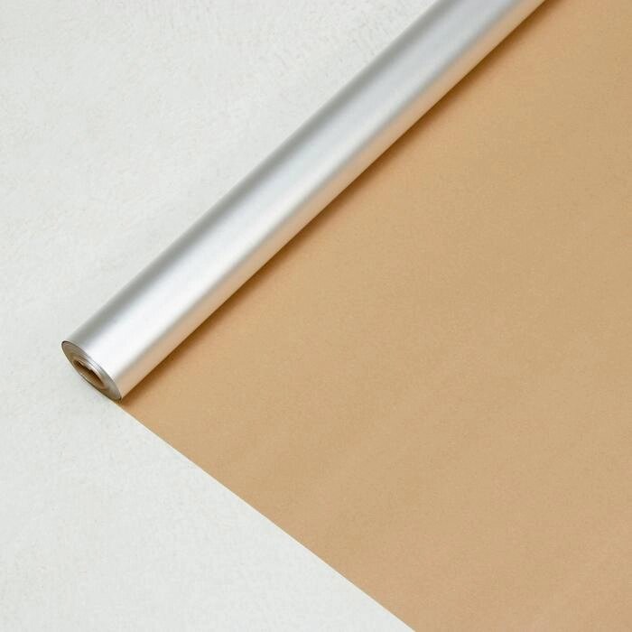 Алюминиевая фольга на крафт-бумаге (18м2 в рулоне) от компании Интернет - магазин Flap - фото 1