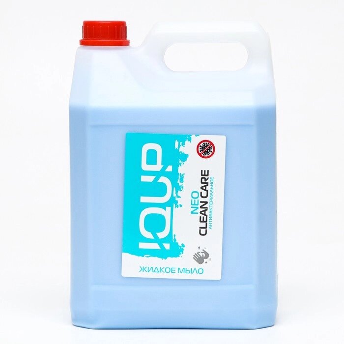 Антибактериальное жидкое мыло IQUP Clean Care NEO, голубое, пнд, 5 л от компании Интернет - магазин Flap - фото 1
