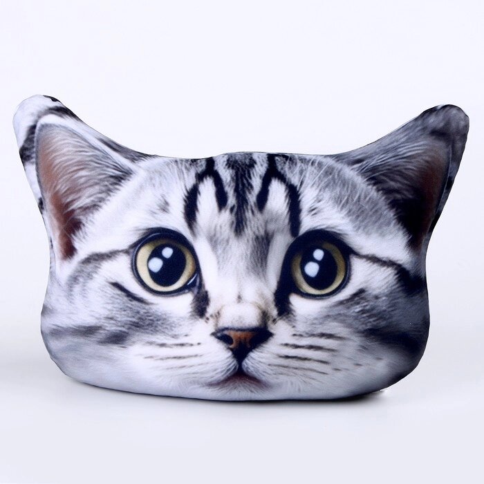 Антистресс-подушка «Серый кот» от компании Интернет - магазин Flap - фото 1