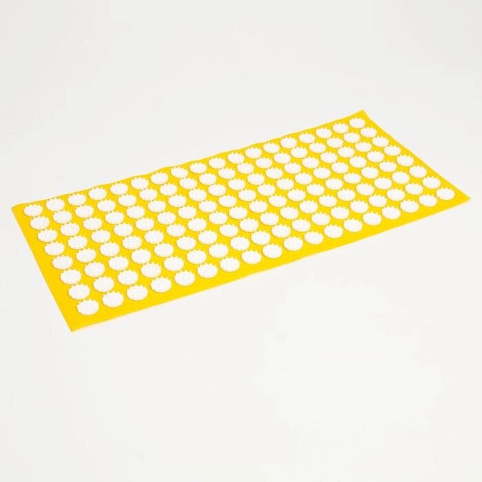 Аппликатор Кузнецова, 144 колючки, спанбонд, жёлтый, 26 х 56 см. от компании Интернет - магазин Flap - фото 1
