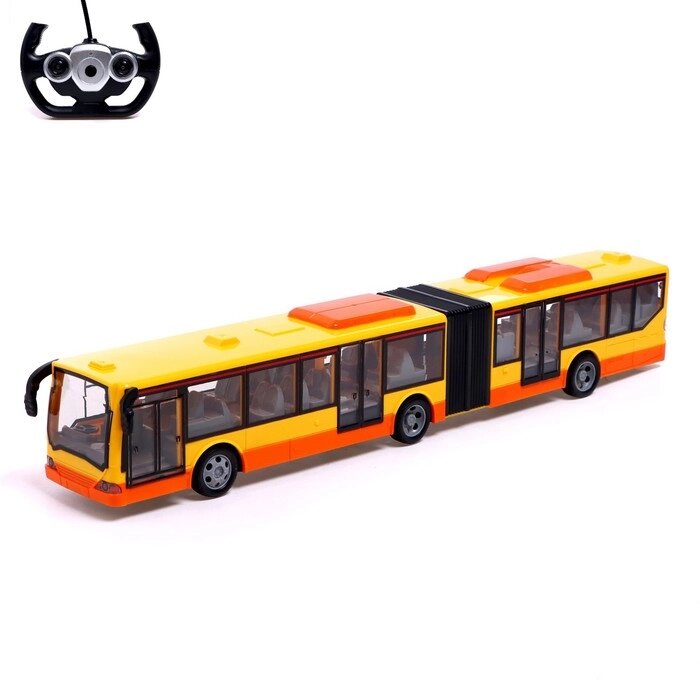 Автобус радиоуправляемый «Городской», работает от аккумулятора, цвет желтый от компании Интернет - магазин Flap - фото 1