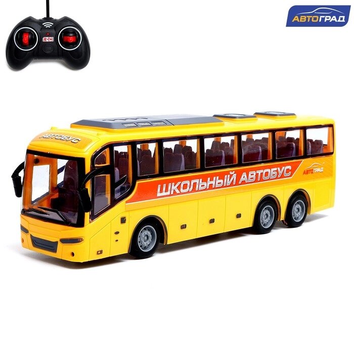 Автобус радиоуправляемый «Школьный», масштаб 1:30, работает от батареек, цвет жёлтый от компании Интернет - магазин Flap - фото 1