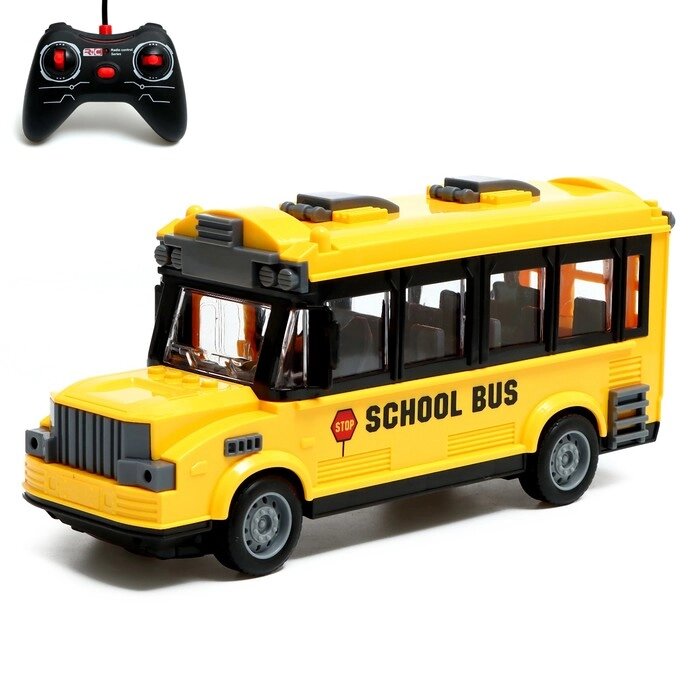 Автобус радиоуправляемый «Школьный», световые эффекты, работает от батареек от компании Интернет - магазин Flap - фото 1