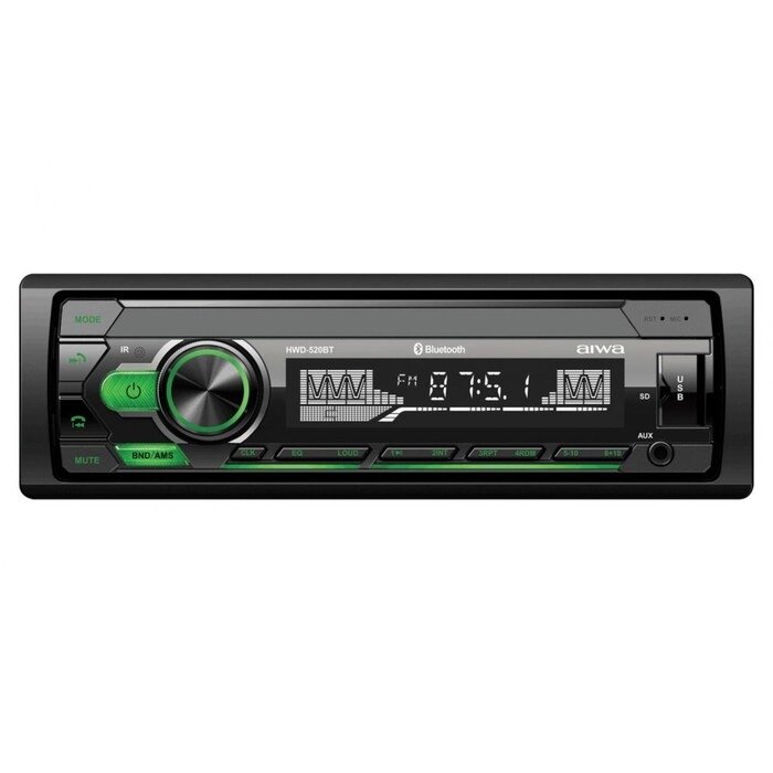 Автомагнитола AIWA MP3/WMA HWD-520BT, IOS/Android, radio, bluetooth от компании Интернет - магазин Flap - фото 1