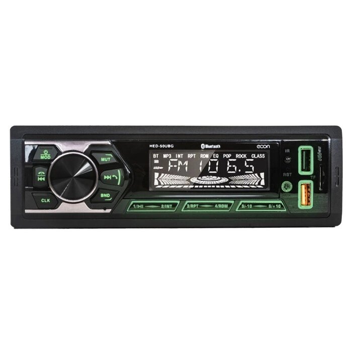 Автомагнитола MP3/WMA HED-50UBG, 50 Вт, USB, Bluetooth, AUX от компании Интернет - магазин Flap - фото 1