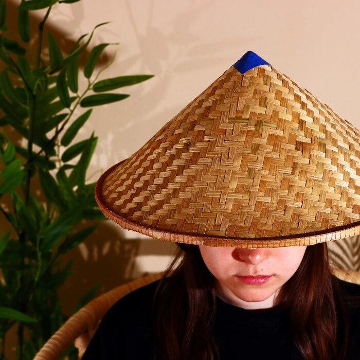 Бамбуковая шляпа 38 см от компании Интернет - магазин Flap - фото 1
