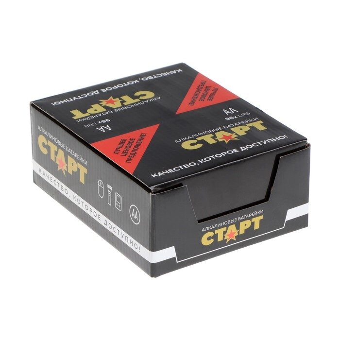 Батарейка алкалиновая СТАРТ, AA, LR6-96BOX, 1.5В, набор, 96 шт. от компании Интернет - магазин Flap - фото 1