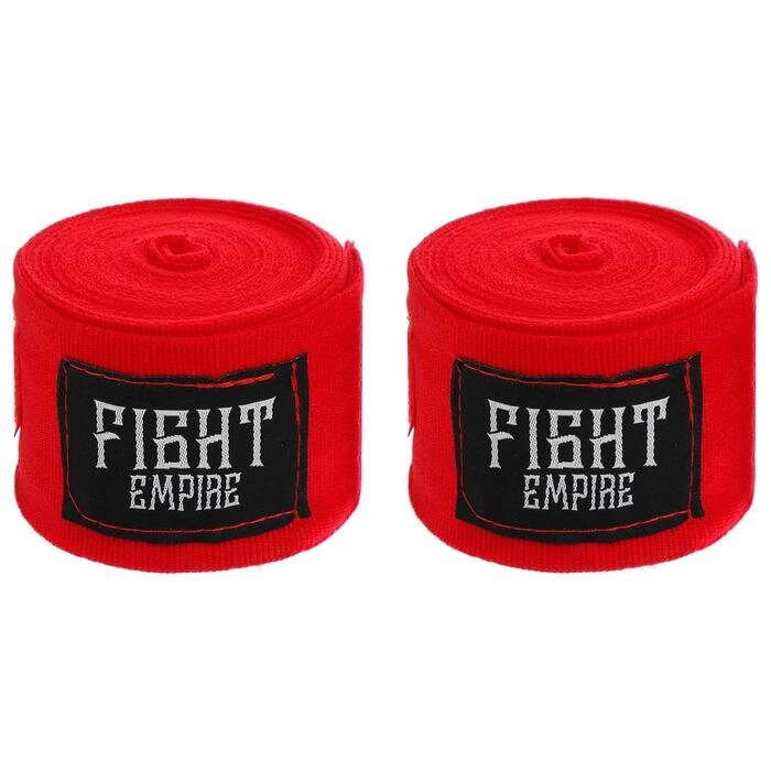 Бинт боксёрский эластичный FIGHT EMPIRE 5 м, цвет красный от компании Интернет - магазин Flap - фото 1