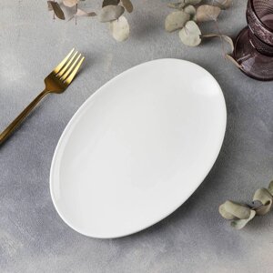 Блюдо фарфоровое овальное Wilmax Olivia, 25,517 см, цвет белый