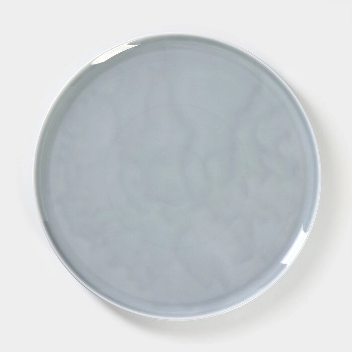 Блюдо фарфоровое под пиццу «Акварель», d=32 см, цвет серый от компании Интернет - магазин Flap - фото 1