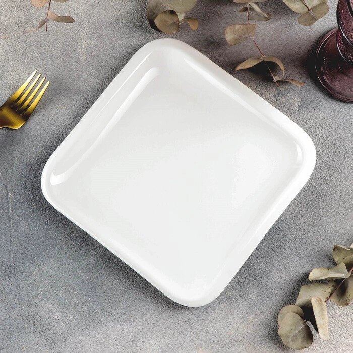 Блюдо фарфоровое Wilmax Teona, d=20 см, цвет белый от компании Интернет - магазин Flap - фото 1