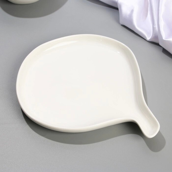 Блюдо керамическое керамическая для подачи «Хинкали», 22.5 х 26.5 см, цвет белый от компании Интернет - магазин Flap - фото 1