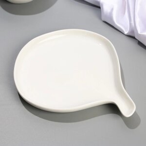Блюдо керамическое керамическая для подачи «Хинкали», 22.5 х 26.5 см, цвет белый