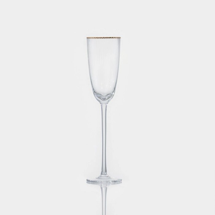 Бокал из стекла для шампанского «Орион», 220 мл, 6,5х26 см, цвет прозрачный от компании Интернет - магазин Flap - фото 1