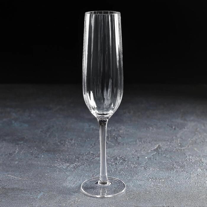 Бокал из стекла для шампанского «Селибритис», 180 мл от компании Интернет - магазин Flap - фото 1
