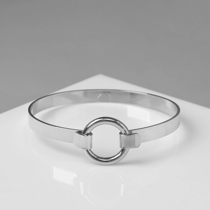 Браслет металл «Афина» кольцо, цвет серебро от компании Интернет - магазин Flap - фото 1