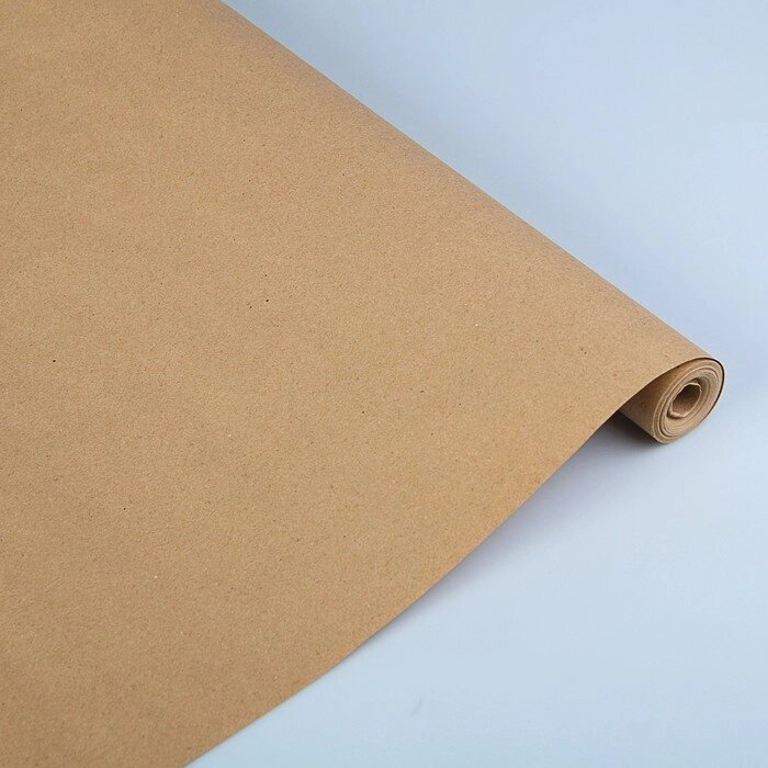 Бумага упаковочная крафт без печати, 75 г/м² , 0,70 х 50 м от компании Интернет - магазин Flap - фото 1
