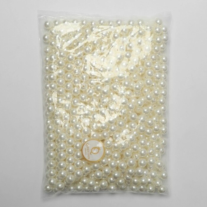 Бусины №12 «Жемчуг», 500 г (+/-20 г), цвет белый от компании Интернет - магазин Flap - фото 1