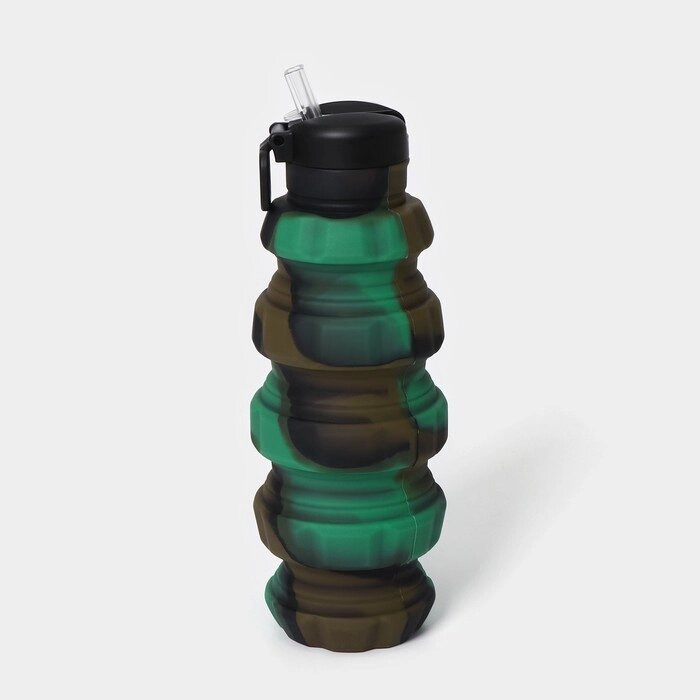 Бутылка складная «Милитари», 500 мл, 721 см, цвет зелёный от компании Интернет - магазин Flap - фото 1