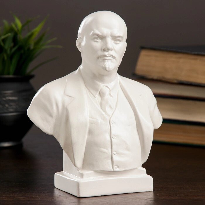 Бюст Ленин большой белый, 8х14х17см от компании Интернет - магазин Flap - фото 1