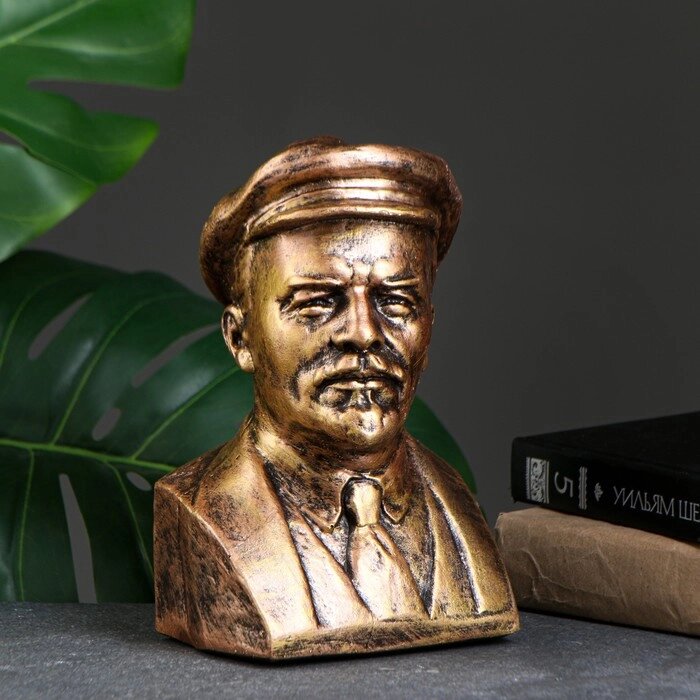 Бюст Ленина, бронза 14х21см от компании Интернет - магазин Flap - фото 1