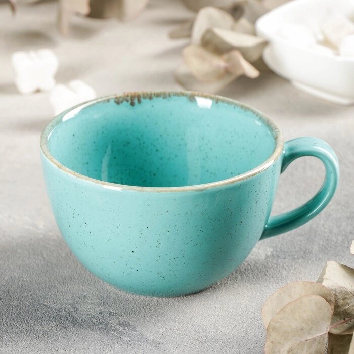 Чашка чайная Turquoise, 340 мл, цвет бирюзовый от компании Интернет - магазин Flap - фото 1