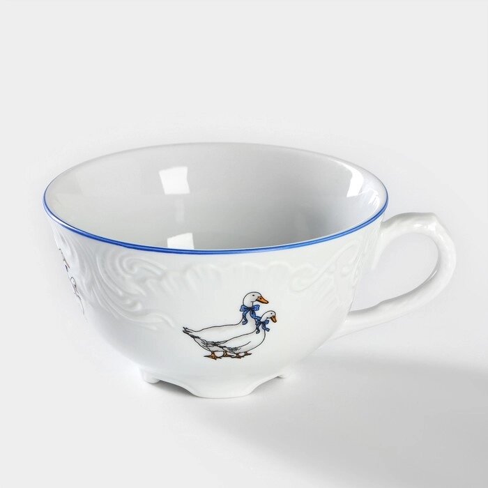 Чашка кофейная «Рококо. Гуси», 220 мл, фарфор от компании Интернет - магазин Flap - фото 1