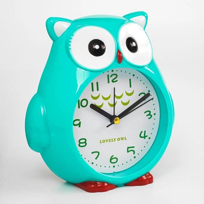 Часы - будильник детские "Совушка", с подвесом, дискретный ход, d-9 см, 14.5 х 4 х 16 см, АА от компании Интернет - магазин Flap - фото 1