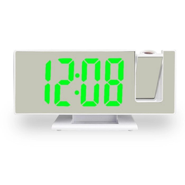 Часы - будильник электронные настольные с проекцией на потолок, термометром, календарем, USB 9197734 от компании Интернет - магазин Flap - фото 1
