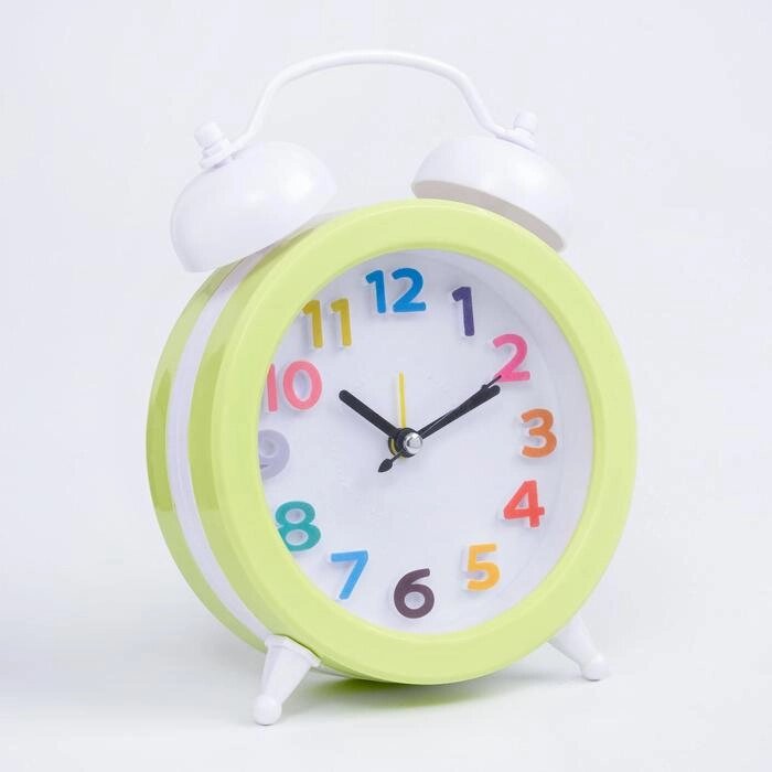 Часы - будильник настольные "Гармония", дискретный ход, циферблат d-10 см, 14 х 12.5 см, АА от компании Интернет - магазин Flap - фото 1