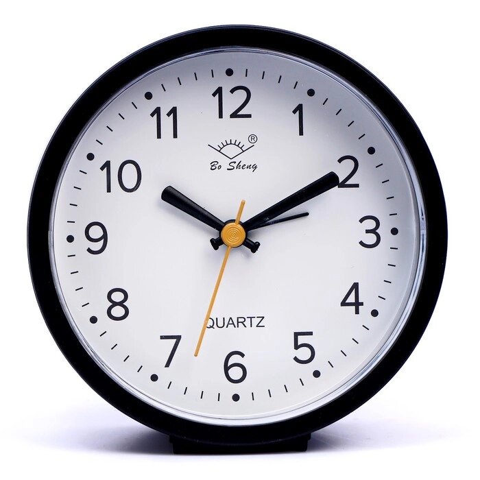Часы - будильник настольные "Классика", дискретный ход, 12 х 12 см, АА от компании Интернет - магазин Flap - фото 1