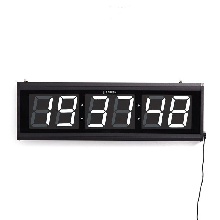 Часы электронные настенные, с будильником, 20 х 3 х 60 см от компании Интернет - магазин Flap - фото 1