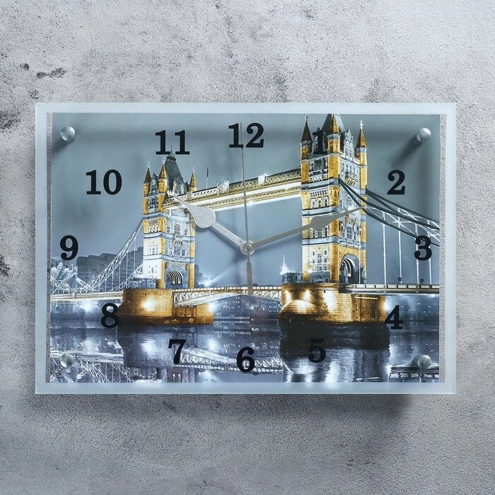 Часы-картина настенные, серия: Город, "Тауэрский Мост", 25х35  см от компании Интернет - магазин Flap - фото 1