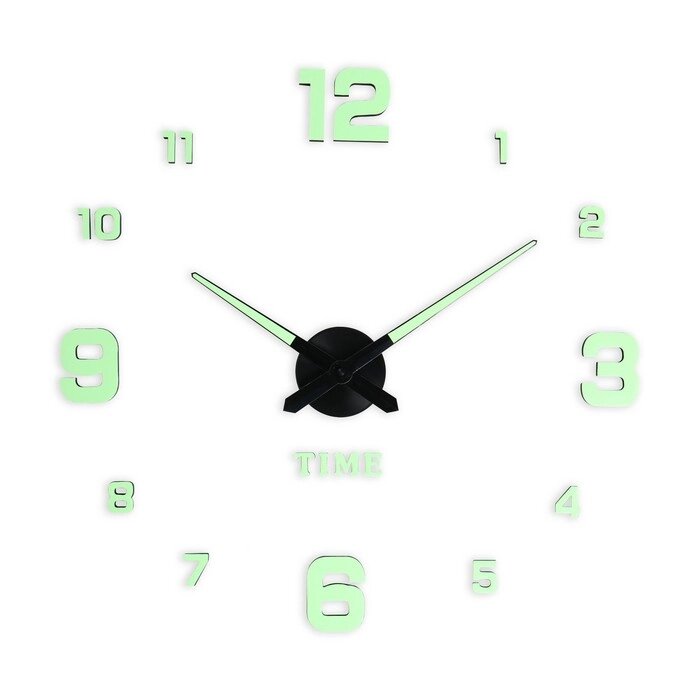 Часы-наклейка, серия: DIY, "Кардо", плавный ход, d-70 см, 1 АА, светящиеся от компании Интернет - магазин Flap - фото 1