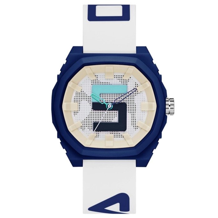 Часы наручные d-4.6 см, водонепроницаемые, ремешок силикон, синий циферблат от компании Интернет - магазин Flap - фото 1