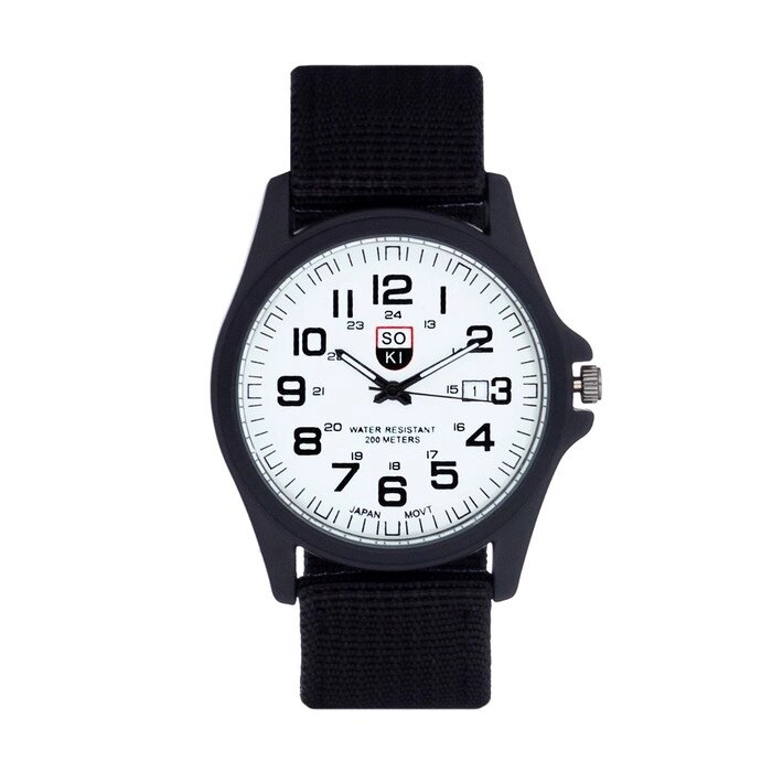 Часы наручные мужские, d-3.8 см, ремешок l-2.1 см, ширина 2 см от компании Интернет - магазин Flap - фото 1